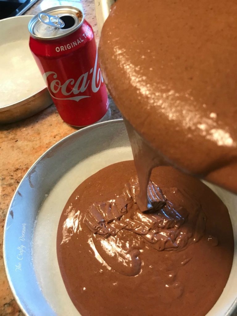 Batter for the Chocolate Indulgent Coca Cola Cake